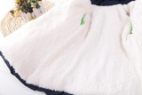 Minnie winter jacket for Girl Warm Hooded Imitation leather windbreak Children Coats Cotton Baby clothes Kids Jackets Coat parka