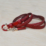 Metal buckle designer genuine leather belt for women bell stopper gold chain belt tassel for girls kids luxury belt women 2016
