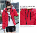 2017 New women plus size long sleeve warm light down padded winter jacket women parkas for women winter coat fashion jacket QW11