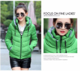 2017 New women plus size long sleeve warm light down padded winter jacket women parkas for women winter coat fashion jacket QW11