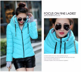 2017 New women plus size long sleeve warm light down padded winter jacket women parkas for women winter coat fashion jacket QW11