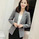2017 New Women Plus Size Blazer Feminino Ladies Blazers  Long-sleeved Slim Women Blazers And Jackets Small Damen Blazer