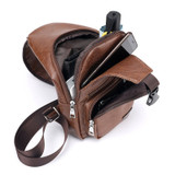 Men's Crossbody USB Chest Bag