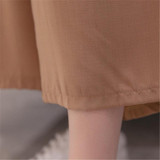 2017 New Women Ladies Vintage Loose Elastic Waist Long Trousers Chiffon Pleated Casual Palazzo Pants Wide Leg Pants pantalones