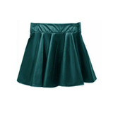 2017 New Women Ladies Faux Leather High Waist Skater Flared Pleated Short Mini Skirt LY4