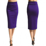 2017 New Women High Waist Pencil Skirts Plus Size Women's Clothing Casual Bandage Office Midi Skirt Female