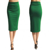 2017 New Women High Waist Pencil Skirts Plus Size Women's Clothing Casual Bandage Office Midi Skirt Female
