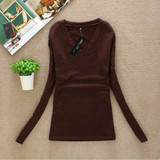 2017 New Women Fashion Clothing Tops Ladies Spring Blouses Casual Long Sleeve Bottoming Shirts Roupas Blusas Femininas W00271