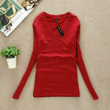 2017 New Women Fashion Clothing Tops Ladies Spring Blouses Casual Long Sleeve Bottoming Shirts Roupas Blusas Femininas W00271