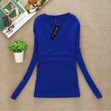 2017 New Women Fashion Clothing Tops Ladies Spring Blouses Casual Long Sleeve Bottoming Shirts Roupas Blusas Femininas W00271
