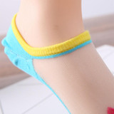 2017 New Women Fashion Casual Cat Silk Ankle High Low Cut Invisible Cotton Socks