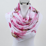 2017 New Women Chiffon Silk Scarfs Fashion Spring Square polyester Scarves Print flowers Shawl Summer Shawls And Hijabs 052