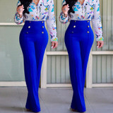 2017 New Women Casual Summer Palazzo High Waist Career Wide Leg Trousers Loose Pants New 2017 New Women Casual Summer Palazzo High Waist Career Wide Leg Trousers Loose Pants New