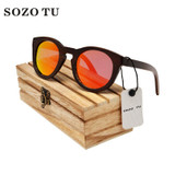 2017 New Tom Fashion Brand Designer Round  Women Sunglasses Wooden Gradient Points Sun Glasses Big Oculos feminino de sol TF