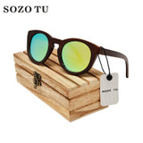 2017 New Tom Fashion Brand Designer Round  Women Sunglasses Wooden Gradient Points Sun Glasses Big Oculos feminino de sol TF