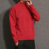 2017 New Sweaters Men Fashion Style Autumn Winter Solid Knitted Sweaters Man Pullover Men turtleneck Casual Men's Sweater MVT11