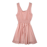 2017 New Summer Women Dress Sleeveless Cocktail Party Short Chiffon Mini Dress Sexy Beach Dresses Female Vestidos