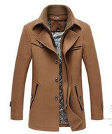 Free shipping Men Wool Blends Overcoat Fashion Casual Winter Men's Jacket Coat Brand-clothing Cashmere Outerwear 155hfx