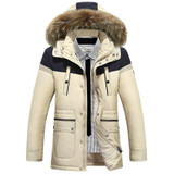 Free shipping Men Parka Clothing Quality Thick Warm Winter Jacket Men Fashion Casual Cotton Hooded Coat Jacket Pocket 190hfx