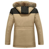 Free shipping Men Parka Clothing Quality Thick Warm Winter Jacket Men Fashion Casual Cotton Hooded Coat Jacket Pocket 190hfx