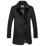 Free shipping Men 2017 Winter New Long Wool Blends Coat Slim Fit Mens Coat Jacket Casual Manteau Homme Fashion Overcoat 155hfx