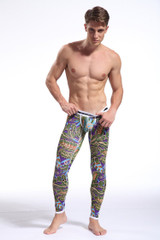 Free shipping male underwear cotton thin warm pants men's long johns jeans single orders Thermal  Underpants Size S M L XL