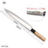 Free Shipping LDZ 5Cr15Mov High Quality Professional Cuisine Knife Sashimi Fish Knife Kitchen Slicing Salmon Sushi Cooking Knife