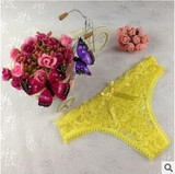 Free Shipping Hot Sale 2016 G String Cotton Womens Sexy Lace Thong Panties women's panties female underwear