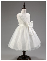 Free shipping High quality In stock sizes Flower girl dresses for weddings Elegant Girl Performances Dress Princess Kids Dress