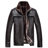Free shipping !!!Men's fur one piece leather clothing genuine leather fur jacket Business casual warm outerwear / M-4XL