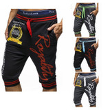 Free Shipping  Outdoors Joggers Men 2016 New Fashion Letter Print Harem Pants Calf-Length Pants Men Trousers Sportswear