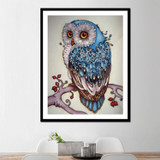 CAMMITEVER 2017 New 5D Diamonds Full Drill Cartoon Animal Owl Stick Drill Cross Diamonds Embroidery Animals Diamond Painting