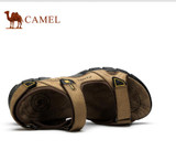 Camel Sandals Male Summer 2016 Cattle leather Sandals Wear-resistant Beach Breathable Leisure Men's Sandals A622307277