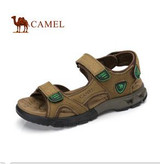 Camel Men's Sandals 2017 Spring Summer Daily Outdoor Leisure Leather Sandals Magic Stickers Beach Male Shoes A722307347