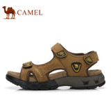 Camel Men's Sandals 2017 Spring Summer Daily Outdoor Leisure Leather Sandals Magic Stickers Beach Male Shoes A722307347
