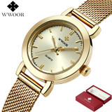 Brand Luxury Rose Gold Women Watches Ladies Quartz Analog Clock Girl Casual Watch Women Steel Bracelet Wrist Watch Montre Femme