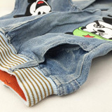 Brand kids boys girls jeans pants spring autumn soft children girl baby elastic waist cartoon cotton denim jeans for boys girls