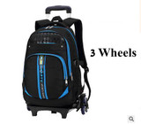Brand Kids Rolling Bags School Backpacks Children Trolley Backpack On wheels Boy's Trolley School bag Kids luggage Mochilas Bag