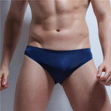 Brand Ice Silk Men Brief Sexy Men Underwear Cueca Men Transparent Seemless Briefs Underpants Mens Nylon Underwear 2017