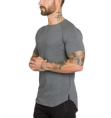 Brand gyms clothing fitness t shirt men fashion extend hip hop summer short sleeve t-shirt cotton bodybuilding muscle engineers