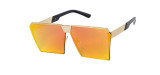 Brand Designer Celebrity Metal Men Oversized Sunglasses Fashion Luxury Square Sunglasses Women Mirror Lens Oculos De Sol R099