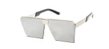 Brand Designer Celebrity Metal Men Oversized Sunglasses Fashion Luxury Square Sunglasses Women Mirror Lens Oculos De Sol R099