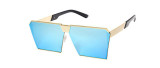 Brand Designer Celebrity Metal Men Oversized Sunglasses Fashion Luxury Square Sunglasses Women Mirror Lens Oculos De Sol R099