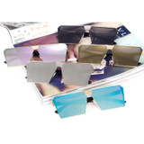 Brand Designer Celebrity Metal Men Oversized Sunglasses Fashion Luxury Square Sunglasses Women Mirror Lens Oculos De Sol R099