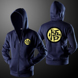 Brand Clothing Men's Hoodie Sweatshirts Dragon Ball Z Hoodie Jacket Anime Goku Hooded Zipper Men Cardigan Sweatshirts B1608