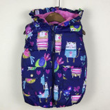 New Children Outerwear winter Graffiti Thick Princess kid Girls Vest Hooded children Jackets warm Baby Girl Waistcoat