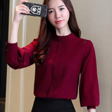 New Autumn Women Blouse Long Sleeve Chiffon Blouse Mujer Fashion Ladies Shirts Casual Blusa Feminino Tops Plus Size Lady Shirt