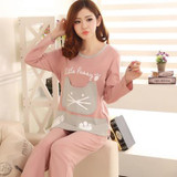 New autumn winter long-sleeve lovely cartoon women sleepwear pajamas women clothing sets female girls' pajamas sets