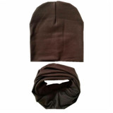 New Autumn Winter Baby Boys Girls Hat Scarf Set Solid Knitted Cotton Hats for Children Girls Gorro Candy Color Knitted Baby Caps
