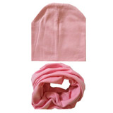 New Autumn Winter Baby Boys Girls Hat Scarf Set Solid Knitted Cotton Hats for Children Girls Gorro Candy Color Knitted Baby Caps